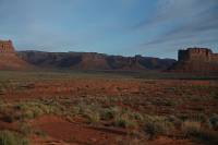 Monumnents in valley below the escarpment CR242 Valley of the Gods Road, off HWY 261