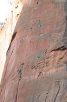 Rock Climbers in Zion National Park 