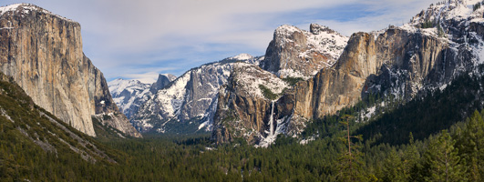 Yosemite Valley Tunnel View Stitched Panorama