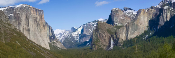 Yosemite Valley Tunnel View Stitched Panorama