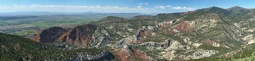 Over Cedar City Utah - Stitched Panorama